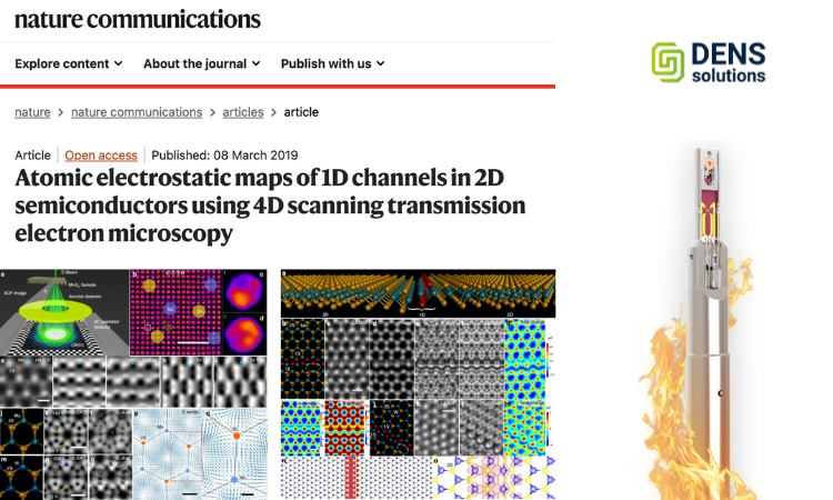 用户成果｜《Nature Communications》：800°C 原位加热 4D-STEM 揭示二维半导体一维通道电场分布