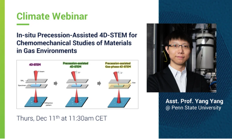 网络研讨会｜特邀宾夕法尼亚州立大学：PED-辅助原位 4D-STEM 在气体环境下的材料化学-力学研究